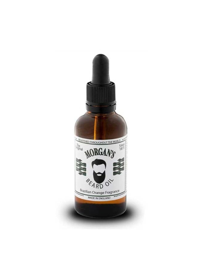 Brazilian Orange Beard Oil for Men, Nourishing Beard & Skin Oil, Softens, Conditions & Adds Shine - 50 ML